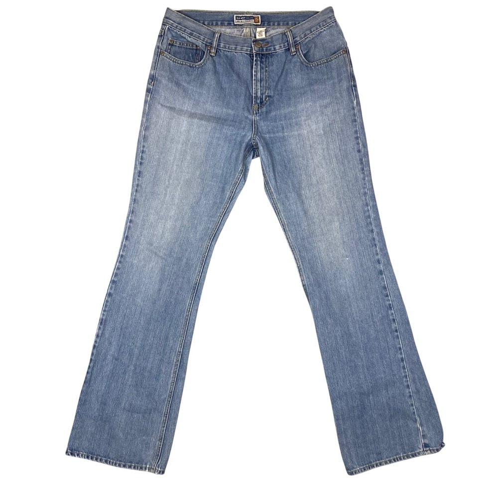 Old Navy Just‎ Below Waist Boot-Cut Medium Wash Denim Jeans Womens 12 Long Y2K